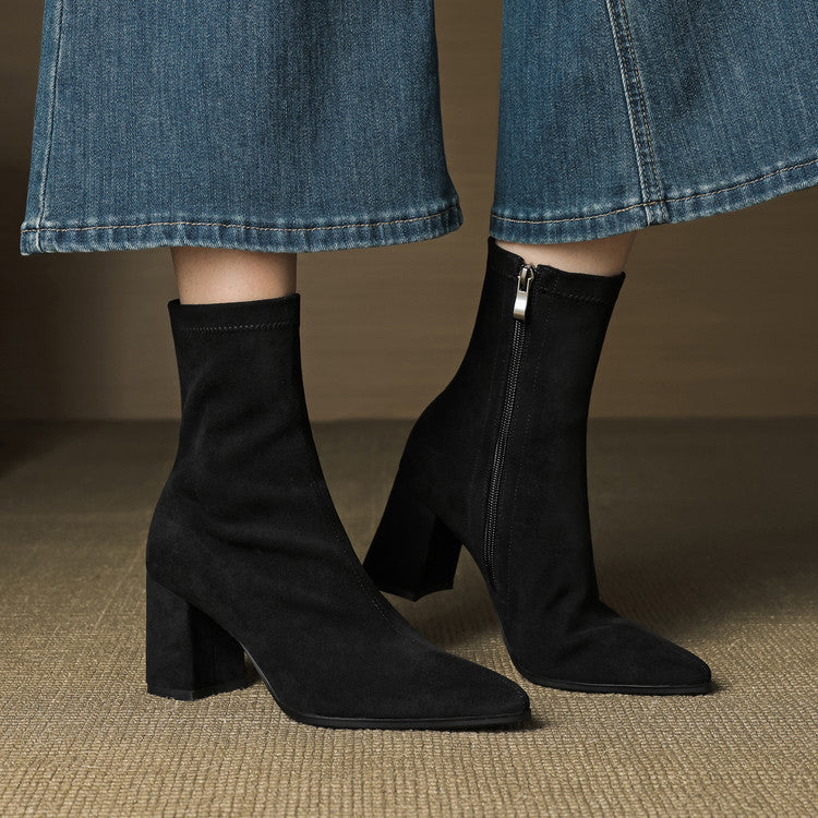 Bottines Stretch à Talons
